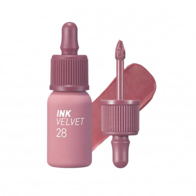Матовий тинт для губ Peripera New Ink The Velvet #028 Mauvveful Nude купити в Україні