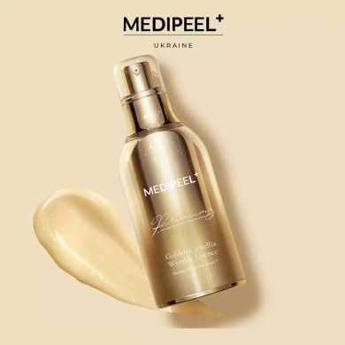 Антивікова есенція із золотою камелією та ферментованим комплексом MEDI-PEEL Premium Golden Camellia Wrinkle Essense 50 мл купити в Україні 2