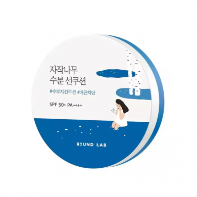 Cонцезахисний кушон з березовим соком та ніацинамідом ROUND LAB Birch Juice Moisturizing Sun Cushion 15 г купити в Україні