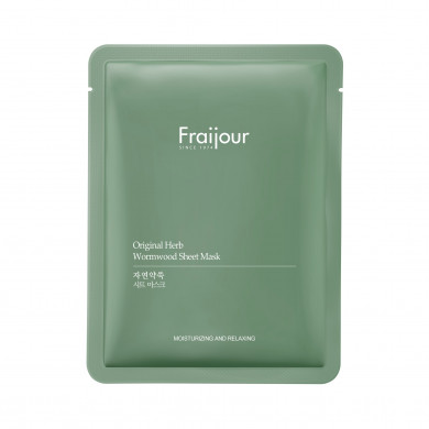 Тканевая маска для лица c растительными экстрактами Fraijour Original Herb Wormwood Sheet Mask купить в Украине