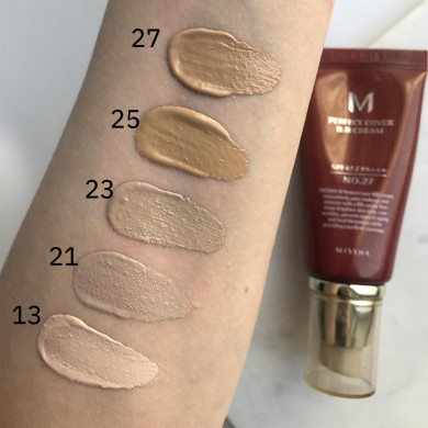 Тональный ВВ крем #27 MISSHA M Perfect Cover BB Cream SPF42/PA+++ #27 50 мл купить в Украине 5