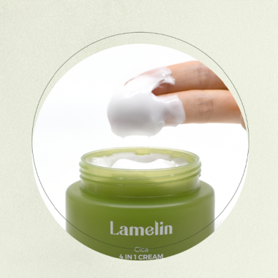 Заспокійливий крем для обличчя з центелою Lamelin Cica 4 in 1 Cream 100 мл купити в Україні 2