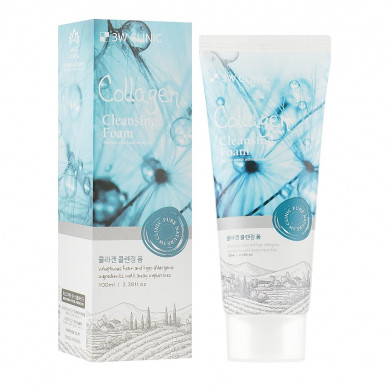 Пенка для умывания с коллагеном 3W CLINIC Collagen Foam Cleansing 100 мл (СРОК ДО 21.03.2026) купить в Украине
