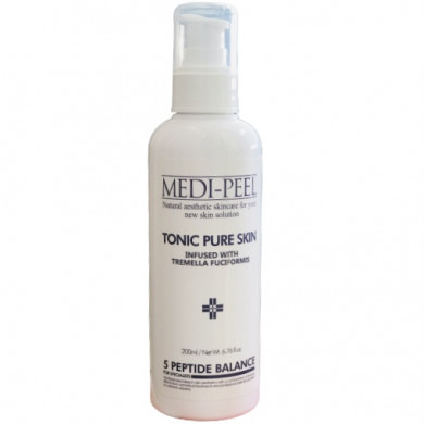 Антивозрастной успокаивающий тонер пептидами и тремеллой, MEDI-PEEL, Tonic Pure Skin 5 Peptide Balance, 200 мл купить в Украине Антивозрастной успокаивающий тонер пептидами и тремеллой, MEDI-PEEL, Tonic Pure Skin 5 Peptide Balance, 200 мл купить в Украине