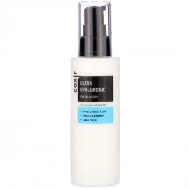 Интенсивно увлажняющая эмульсия с гиалуроновой кислотой, Coxir, Ultra Hyaluronic Emulsion, 100 мл купить в Украине Интенсивно увлажняющая эмульсия с гиалуроновой кислотой, Coxir, Ultra Hyaluronic Emulsion, 100 мл купить в Украине