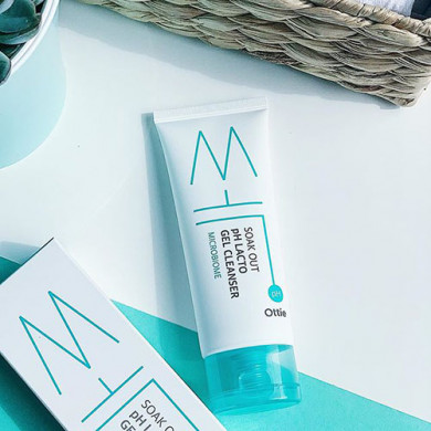 Гипоаллергенный гель для умывания с лактобактериями, Ottie, Soak Out pH Lacto Gel Cleanser, 100 мл купить в Украине 3 Гипоаллергенный гель для умывания с лактобактериями, Ottie, Soak Out pH Lacto Gel Cleanser, 100 мл купить в Украине 3