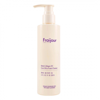 Гидрофильная масло-пенка с коллагеном и ретинолом Fraijour Retin-Collagen 3D Core Oil to Foam Cleanser 210 мл купить в Украине