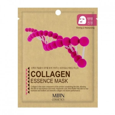 Тканевая маска для лица с коллагеном, MIJIN, Collagen Essence Mask купить в Украине Тканевая маска для лица с коллагеном, MIJIN, Collagen Essence Mask купить в Украине
