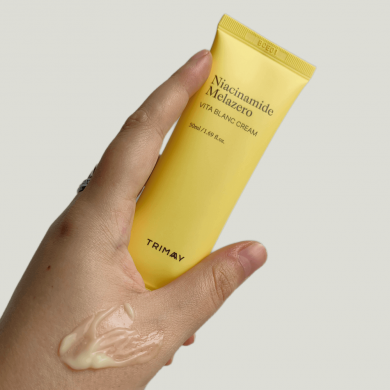 Крем що освітлює з ніацинамідом і вітамінним комплексом Trimay Niacinamide Melazero Vita Blanc Cream 1 мл (пробник) купити в Україні 3