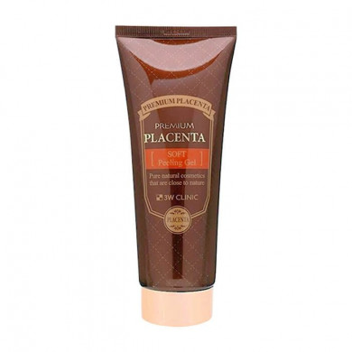 Пилинг гель с растительной плацентой 3W CLINIC Premium Placenta Soft Peeling Gel 180 мл купить в Украине