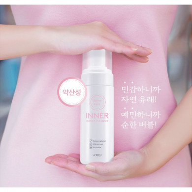 Нежная пенка для интимной гигиены A'PIEU Secret Care Inner Bubble Cleanser 150 мл купить в Украине 4