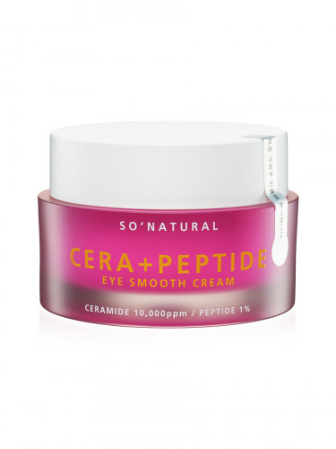 Антивіковий крем для повік з керамідами і пептидами So Natural Cera + Peptide Eye Smooth Cream 30 мл купити в Україні