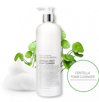 Пенка для умывания с экстрактом центеллы, Graymelin, Crazy Foam Cleanser Centella, 500 мл купить в Украине 2 Пенка для умывания с экстрактом центеллы, Graymelin, Crazy Foam Cleanser Centella, 500 мл купить в Украине 2