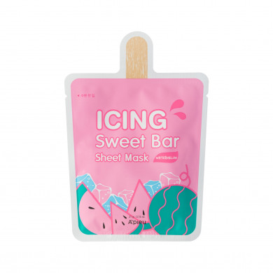 Зволожуюча тканинна маска з екстрактом кавуна A'PIEU Icing Sweet Bar Sheet Mask Watermelon купити в Україні