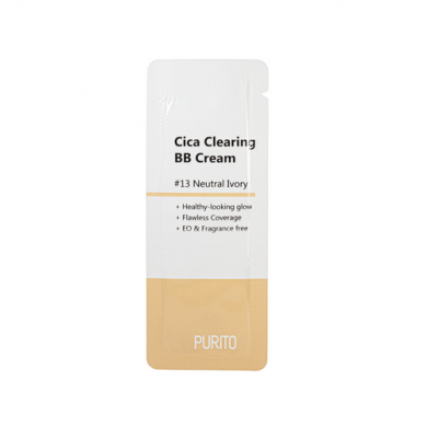 BB крем с экстрактом центеллы Purito Cica Clearing BB Cream SPF38/PA+++ #13 1 мл купить в Украине