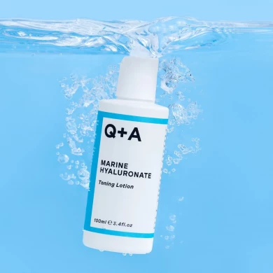 Тонізуючий лосьйон з гіалуроновою кислотою Q+A Marine Hyaluronate Toning Lotion 100 мл купити в Україні 2