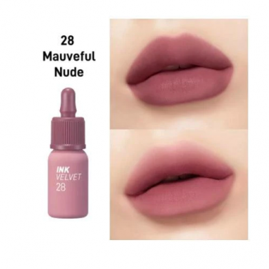 Матовый тинт для губ Peripera New Ink The Velvet #028 Mauvveful Nude купить в Украине 2