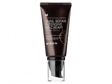 BB крем для безупречного макияжа с муцином улитки #23, MIZON, Snail Repair Intensive BB Cream SPF50+ PA+++, #23, 50 мл купить в Украине BB крем для безупречного макияжа с муцином улитки #23, MIZON, Snail Repair Intensive BB Cream SPF50+ PA+++, #23, 50 мл купить в Украине