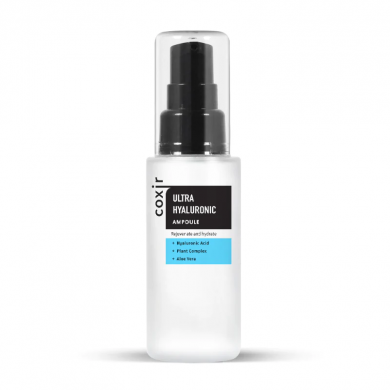 Интенсивно увлажняющая сыворотка для лица с гиалуроновой кислотой Coxir Ultra Hyaluronic Ampoule 50 мл купить в Украине