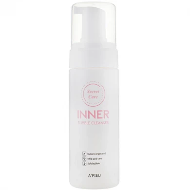 Нежная пенка для интимной гигиены, A'PIEU, Secret Care Inner Bubble Cleanser, 150 мл купить в Украине Нежная пенка для интимной гигиены, A'PIEU, Secret Care Inner Bubble Cleanser, 150 мл купить в Украине