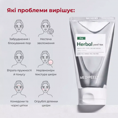 Очищаюча пілінг-маска для обличчя з рослинними екстрактами MEDI-PEEL Herbal Peel Tox PRO 120 г купити в Україні 5