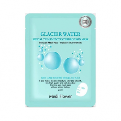 Увлажняющая тканевая маска с ледниковой водой MEDI FLOWER Special Treatment Bouncy Mask pack Glacier Water купить в Украине