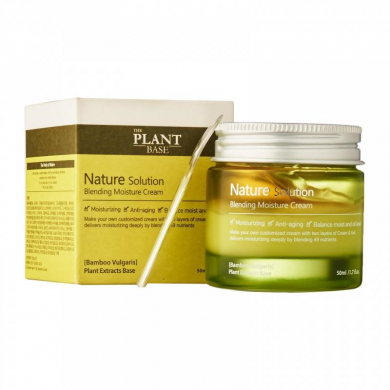 Зволожуючий крем з екстрактом бамбука The Plant Base Nature Solution Blending Moisture Cream 50 мл купити в Україні