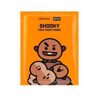 Освежающие точечные маски, MEDIHEAL, BT21 SHOOKY Face Point Mask купить в Украине Освежающие точечные маски, MEDIHEAL, BT21 SHOOKY Face Point Mask купить в Украине
