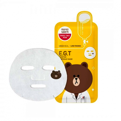 Антивозрастная маска, MEDIHEAL, Line Friends E.G.T Timetox Ampoule Mask купить в Украине Антивозрастная маска, MEDIHEAL, Line Friends E.G.T Timetox Ampoule Mask купить в Украине