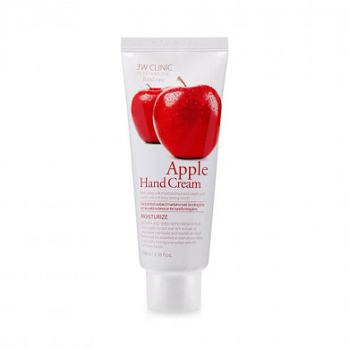 Увлажняющий крем для рук с экстрактом яблока, 3W CLINIC, Apple Hand Cream, 100 мл купить в Украине Увлажняющий крем для рук с экстрактом яблока, 3W CLINIC, Apple Hand Cream, 100 мл купить в Украине