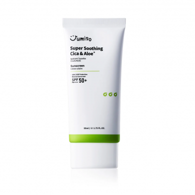 Успокаивающий солнцезащитный крем с центеллой Jumiso Super Soothing Cica & Aloe Sunscreen SPF50+/PA++++ 50 мл купить в Украине