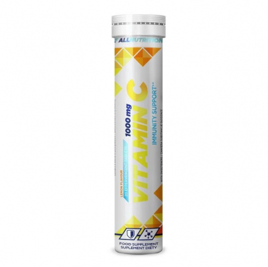 Витамин C 1000 мг с биофлавоноидами Allnutrition Vitamin C 20 растворимых таблеток со вкусом лимона купить в Украине