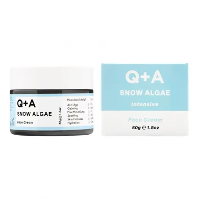 Зволожуючий крем для обличчя для сухої та чутливої шкіри Q+A Snow Algae Intensive Face Cream 50 г купити в Україні