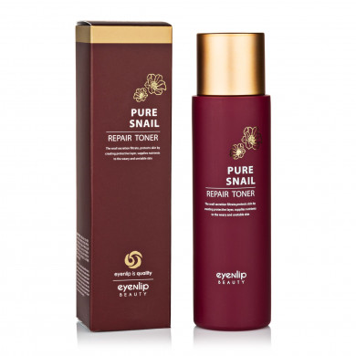 Восстанавливающий тонер с муцином улитки, EYENLIP, Pure Snail Repair Toner, 150 мл купить в Украине Восстанавливающий тонер с муцином улитки, EYENLIP, Pure Snail Repair Toner, 150 мл купить в Украине