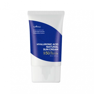 Увлажняющий солнцезащитный крем с гиалуроновой кислотой ISNTREE Hyaluronic Acid Natural Sun Cream SPF50  50 мл купить в Украине