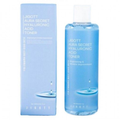 Увлажняющий тонер для лица с гиалуроновой кислотой JIGOTT Aura Secret Hyaluronic Acid Toner 300 мл купить в Украине 4