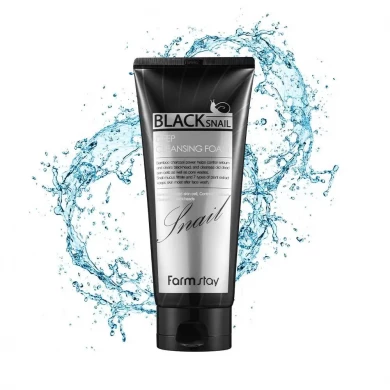 Глубоко очищающая пенка с муцином черной улитки FarmStay Black Snail Deep Cleansing Foam 180 мл купить в Украине 3