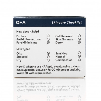 Детокс-маска для обличчя з активованим вугіллям Q+A Activated Charcoal Face Mask 50 г купити в Україні 2