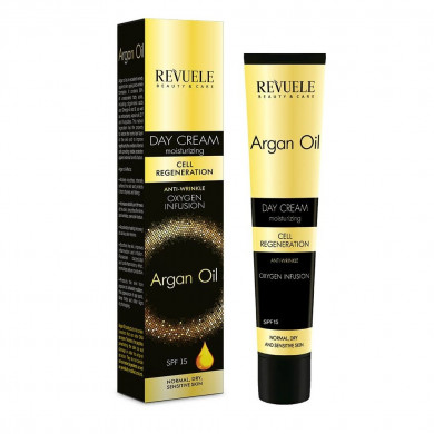 Интенсивно питательный крем для лица с аргановым маслом Revuele Argan Oil Day Cream 50 мл купить в Украине
