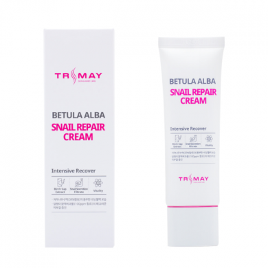 Крем с муцином улитки и березовым соком, Trimay, Betula Alba Snail Repair Cream, 50 мл купить в Украине Крем с муцином улитки и березовым соком, Trimay, Betula Alba Snail Repair Cream, 50 мл купить в Украине