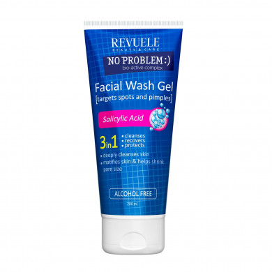 Гель для вмивання з саліциловою кислотою для проблемної шкіри Revuele No Problem Washing Gel 200 мл купити в Україні
