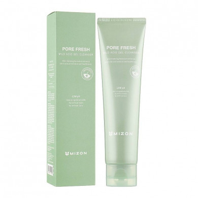 Слабокислотный очищающий гель с экстрактом хауттюйнии MIZON Pore Fresh Mild Acid Gel Cleanse 150 мл купить в Украине