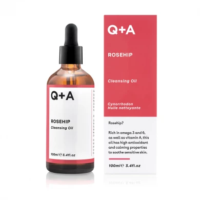 Очищающее масло на основе шиповника Q+A Rosehip Cleansing Oil 100 мл купить в Украине