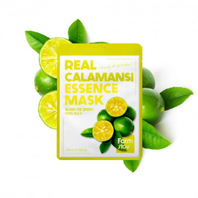 Тканевая маска с экстрактом каламанси, FarmStay, Real Calamansi Essence Mask купить в Украине Тканевая маска с экстрактом каламанси, FarmStay, Real Calamansi Essence Mask купить в Украине