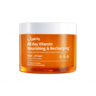 Питательная витаминная маска для лица Jumiso All day Vitamin Nourishing & Recharging Wash-Off Mask 100 мл купить в Украине