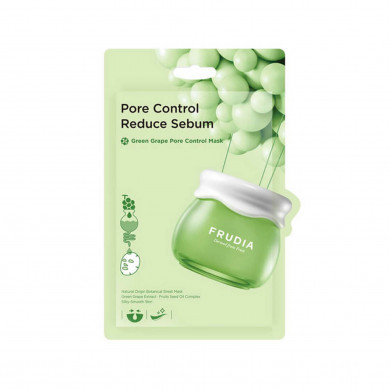 Себорегулирующая тканевая маска с экстрактом зеленого винограда FRUDIA. Green Grape Pore Control Mask купить в Украине