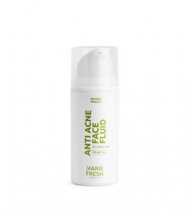 Крем-флюїд проти прищів для проблемної шкіри Marie Fresh Cosmetics Anti Acne Face Fluid 30 мл купити в Україні 3