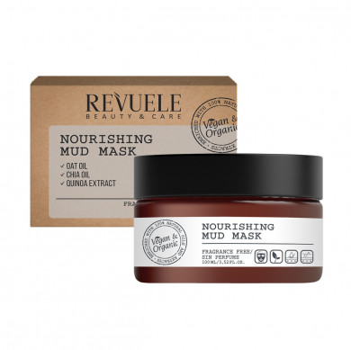 Питательная грязевая маска для лица Revuele Vegan & Organic Nourishing Mud Mask 100 мл купить в Украине