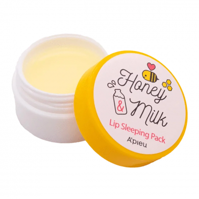 Питательная ночная маска для губ с медом и молоком A'PIEU Honey & MilkLip Sleeping Pack 6.7 г купить в Украине 2
