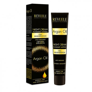 Интенсивно питательный ночной крем для лица с аргановым маслом Revuele Argan Oil Night Cream 50 мл купить в Украине
